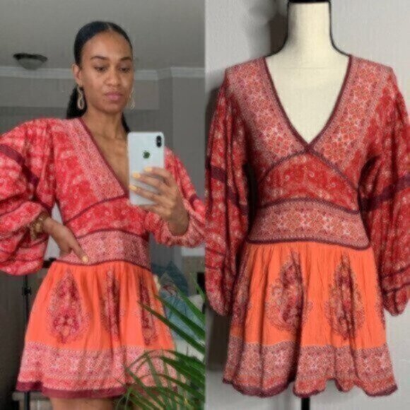 Free People Luna Scarf Print Tunic - Picture 2 of 11